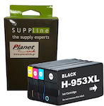 Planetink Inkjet Printer Compatible Inks Pack HP 953XL 128ml Multiple (Color)