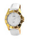 Just Watch Women's Watch with White Leather Strap