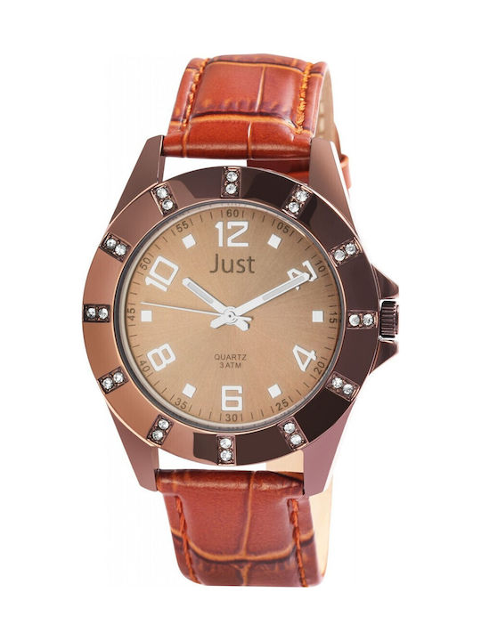 Just Watch Women's Watch with Brown Leather Strap