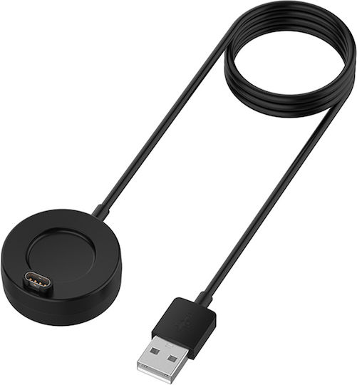 Techsuit Smartwatch Wireless Charging Cable Tgc4 Garmin Fenix 5/5 Plus 6 6x 7x Usb 5w 1m Desk Holder Black