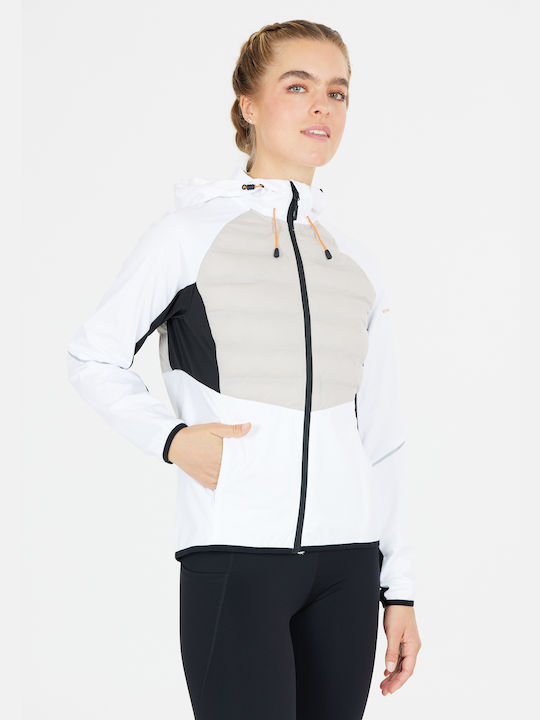 Endurance Women's Short Puffer Jacket Waterproof and Windproof for Spring or Autumn Dove - 1153