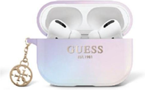 Guess Charm Калъф в Лилав цвят за Apple AirPods 3