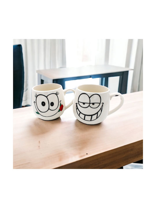 Mug Ceramic White 2pcs