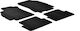 Auto Gs Set of Front and Rear Mats 4pcs for Renault Megane 2009-2010 Black