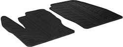 Auto Gs Bed Mats 4pcs from Rubber for Nissan Cargo Ford Tourneo Connect Black