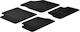 Auto Gs Set of Front and Rear Mats 4pcs for Kia Picanto 2004-2010 Black