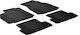 Auto Gs Set of Front and Rear Mats 4pcs for Renault Megane 2002-2008 Black