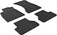 Auto Gs Set of Front and Rear Mats 4pcs for Audi A4 Black