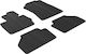 Auto Gs Set of Front and Rear Mats 4pcs for BMW X3 2010 Black