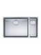 Franke Mythos Myx 160-50-16 Υποκαθήμενος Νεροχύτης Δεξιός Inox Μ72.5xΠ44cm Ασημί