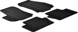 Auto Gs Set of Front and Rear Mats 4pcs for Opel Zafira Black