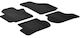 Auto Gs Set of Front and Rear Mats 4pcs for Mercedes-Benz V Seat Altea Volkswagen Golf 2005-2012 Black