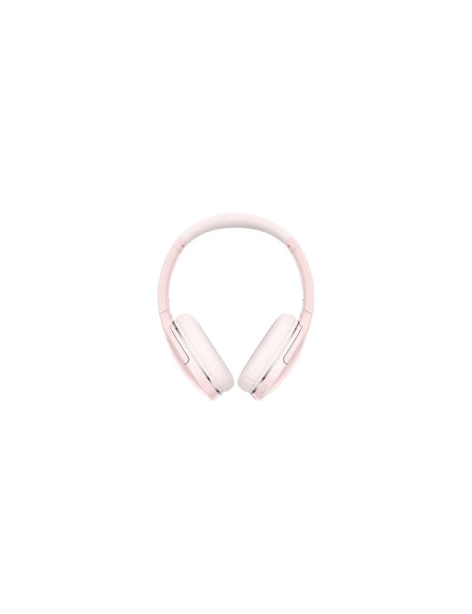 Baseus Encok D02 Pro Ασύρματα / Ενσύρματα On Ear Ακουστικά με 25 ώρες Λειτουργίας και Quick Charge Ροζ