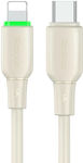 Mcdodo LED USB-C to Lightning Cable 36W Μπεζ 1.2m (CA-4760)