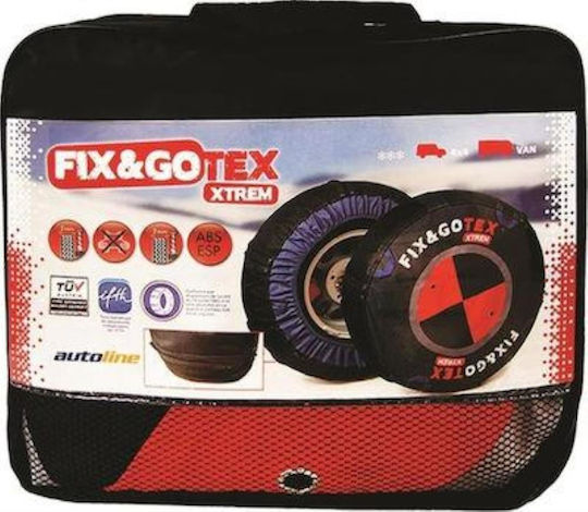 Autoline Sieppa Fix & Go Tex Size SUV N1 Anti-slip Snow Socks 4x4 Car 2pcs