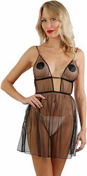 Soiemio Sexy Babydoll Schwarz