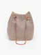 Women's Pouch Shoulder Pink Gold