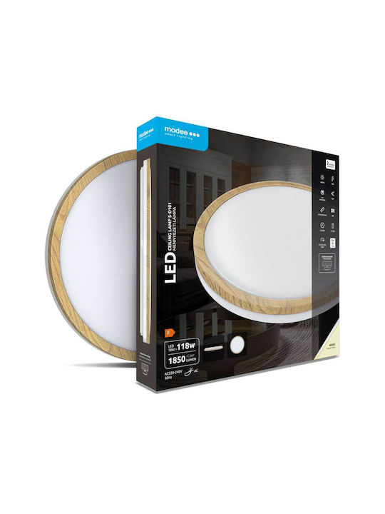 Modee Lighting Clasică De lemn Plafonieră de Tavan cu LED Integrat în culoare Maro 33.6buc