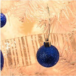 Hängendes Kugel Ornament Ornament Blau mit Glit...