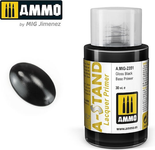 Ammo Χρώμα Μοντελισμού Gloss Black 30ml