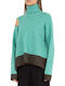 Women's Long Sleeve Sweater Turquoise