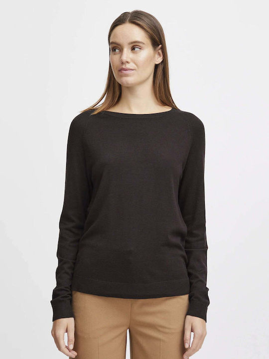 B.Younq Damen Langarm Pullover Black