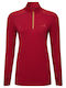 Ronhill Women's Athletic Blouse Long Sleeve Red
