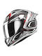 Givi H50.9 Atomic Full Face Helmet with Pinlock and Sun Visor ECE 22.06 Mat Black/Silver/Red