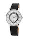 Just Watch Men's Watch Battery with Black Leather Strap
