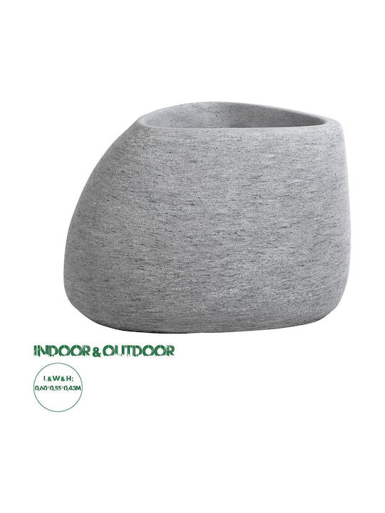 GloboStar Oxford Pot Gray 60x55x43cm