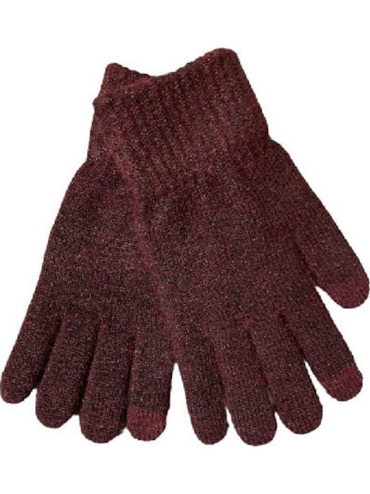 Stamion Burgundy Femei Manusi Atingere