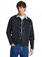 Drop 0 Lilo Μακρυμάνικo Τζιν Overshirt σε Κανονική Γραμμή Μαύρο
