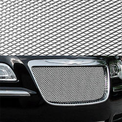 Dekorative Auto Grill 100Stück x 33Stück Silber Farbe