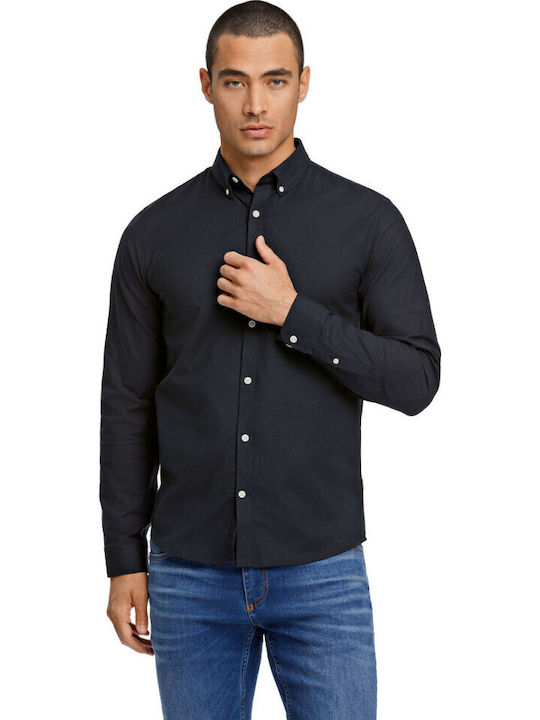 Lindbergh Πουκάμισο Slim-Fit Μαύρο Lindbergh Πουκάμισο Slim-Fit Μαύρο