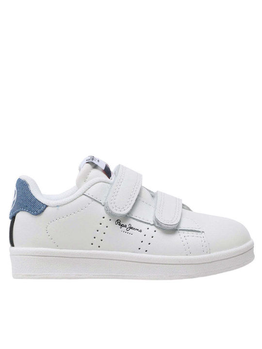 Pepe Jeans Παιδικά Sneakers Player Basic Λευκά