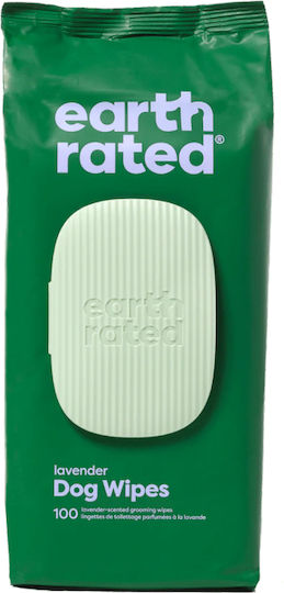 Earth Rated 100 Dog Wipes for Foot Cleaning with Chamomile Alcohol Free