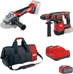 Flex Set Angle Wheel & Hammer with 1 Battery and Case