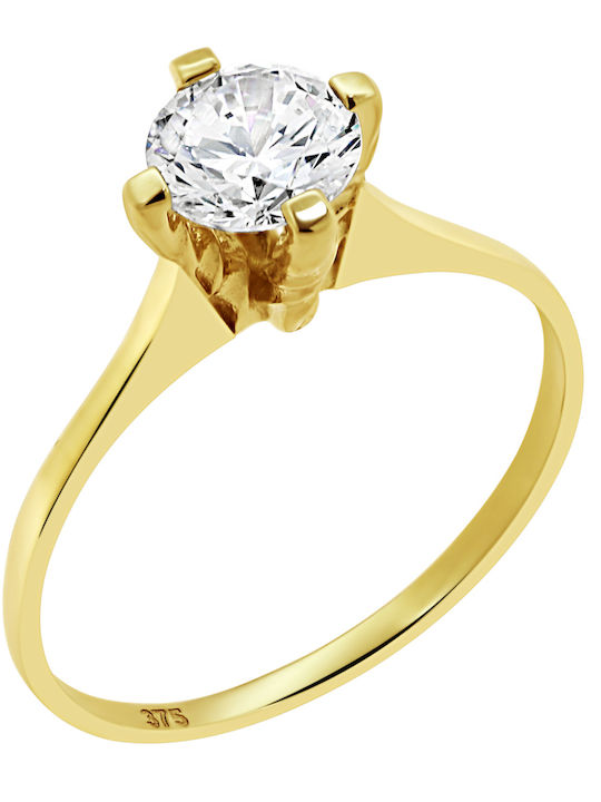 Single Stone from Gold 9K