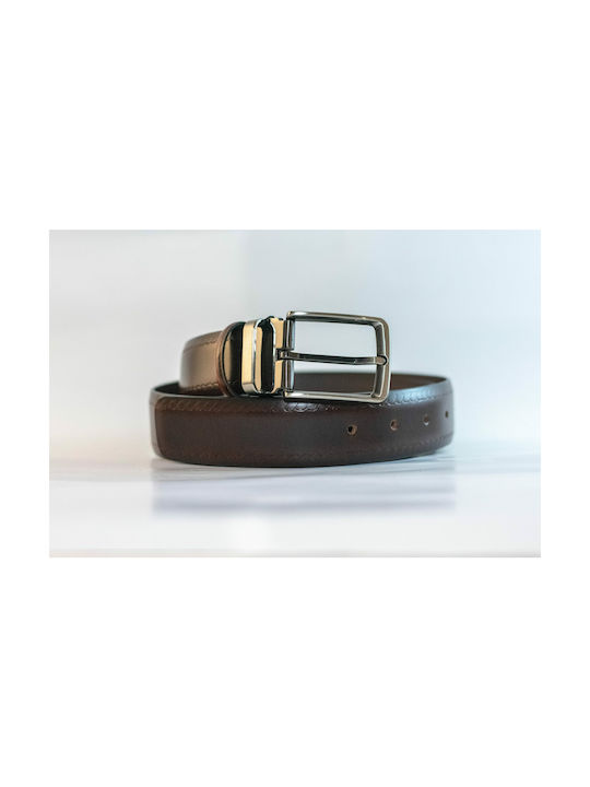 Gad Men's Leather Belt Brown