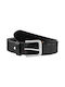 Leonardo Verrelli Men's Leather Belt Black