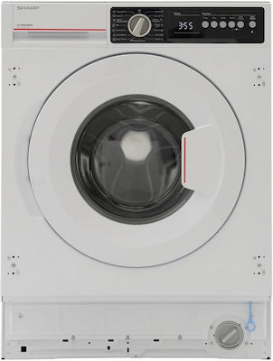 Sharp Εντοιχιζόμενο Πλυντήριο Ρούχων 8kg 1400 Στροφών ES-NIB814BWNA-EE