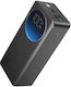 Joyroom JR-PBF03 Power Bank 30000mAh 30W with 2 USB-A Ports and USB-C Port Quick Charge 3.0 Black