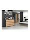 Wooden Chest of Drawers with 8 Drawers ANT/ART 138x40x97cm