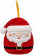 Jazwares Λούτρινος Weihnachtshänger Weihnachtsmann Stoff Rot 10cm Nick der Weihnachtsmann