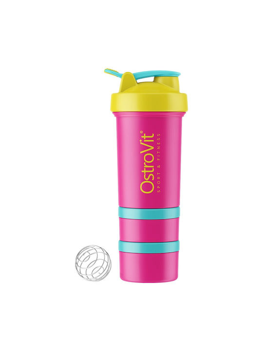 OstroVit Premium Shaker Πρωτεΐνης 450ml Πλαστικό Ροζ