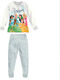 Sabor Παιδική Πιτζάμα Χειμωνιάτικη Off White/Light Grey