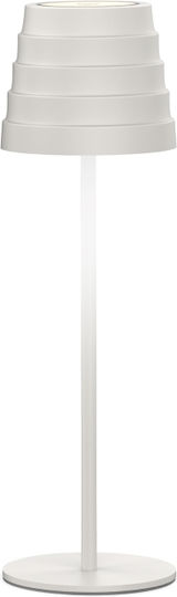 Bot Lighting Maya Μεταλλικό Πορτατίφ LED με Λευκό Καπέλο και Βάση