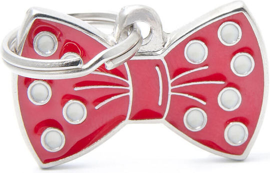My Family Charms Etichetă Pentru Identificarea Câinelui Roz Metalică Personalizată