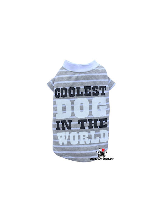 Doggy Dolly T-shirt Σκύλου σε Γκρι χρώμα L 63εκ.
