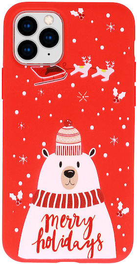 Tel Protect Christmas Case Задна корица Силикон Червен (iPhone 11)